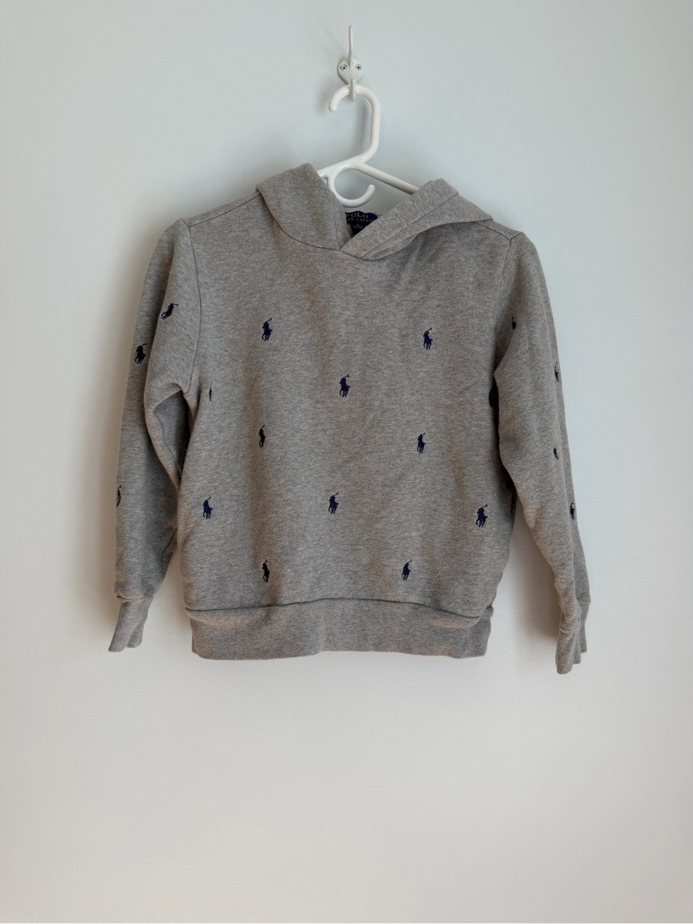 Polo Ralph Lauren Youth Medium Size Pull Over Hoodie All Over Print